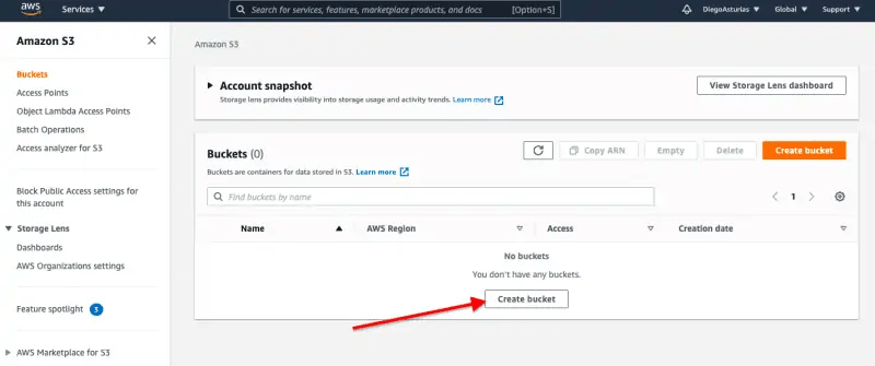 SFTP S3 Integration: Create Bucket | Hevo Data
